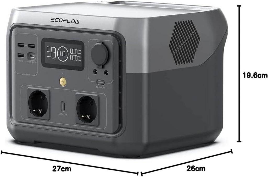 Portable Power Station RIVER 2 MAX, 512Wh Lifep04 Battery