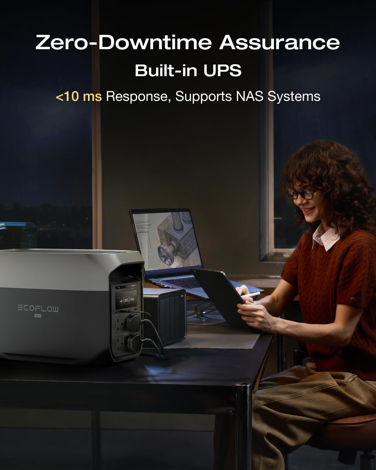 DELTA 3 Max Portable Power Station, 2048Wh Lifepo₄ Battery