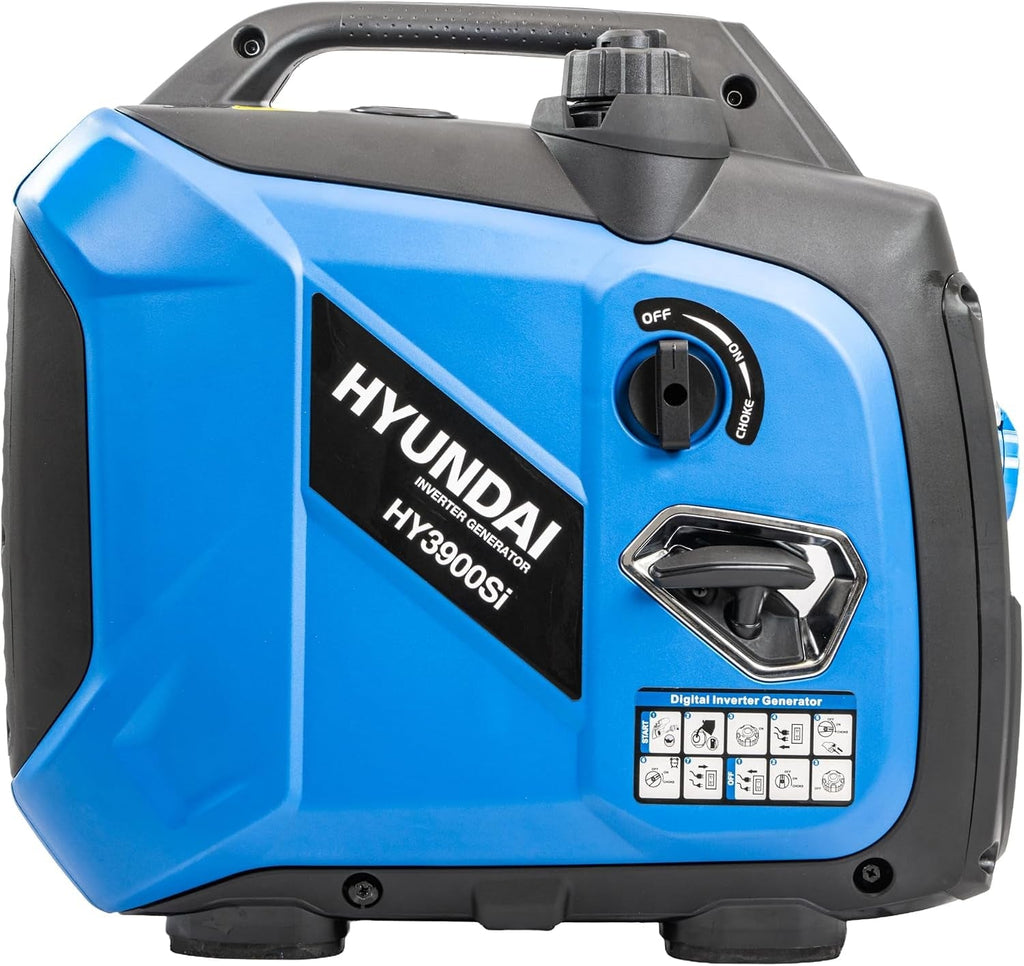 3.3Kw / 3300W Petrol Inverter Generator, 3.0Kw Continuous, Recoil Start, Pure Sine Wave, 16A Industrial Socket Low Noise Power for Caravans & Motorhomes
