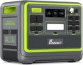 F2400 Portable Power Station Update Lightweight, Silent, and Efficient UPS with 2048Wh Lifepo4,3 X 240V AC Outputs 2400W,100W USB-C Output, Solar Generator for Rv/Camping/Home/Emergency