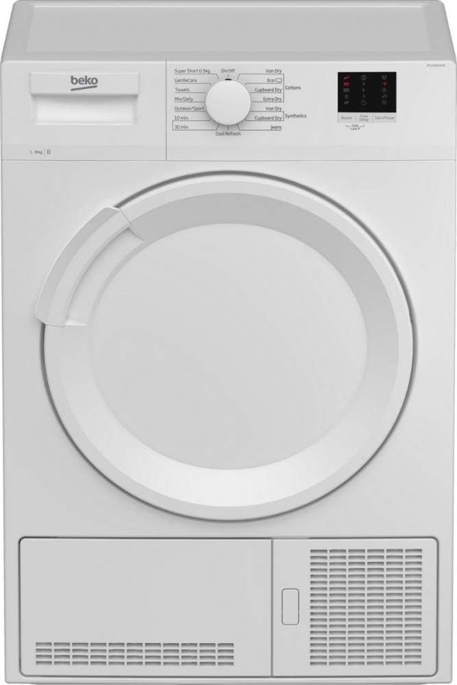 BEKO DTLCE80041W 8KG CONDENSER TUMBLE DRYER - WHITE
