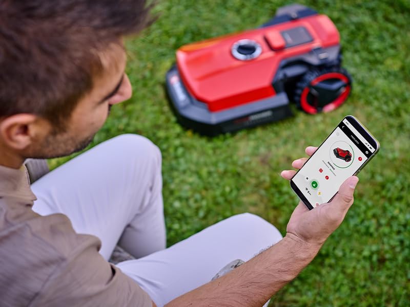 Einhell Robot Lawnmower 18V, Long-Life Battery, App Control