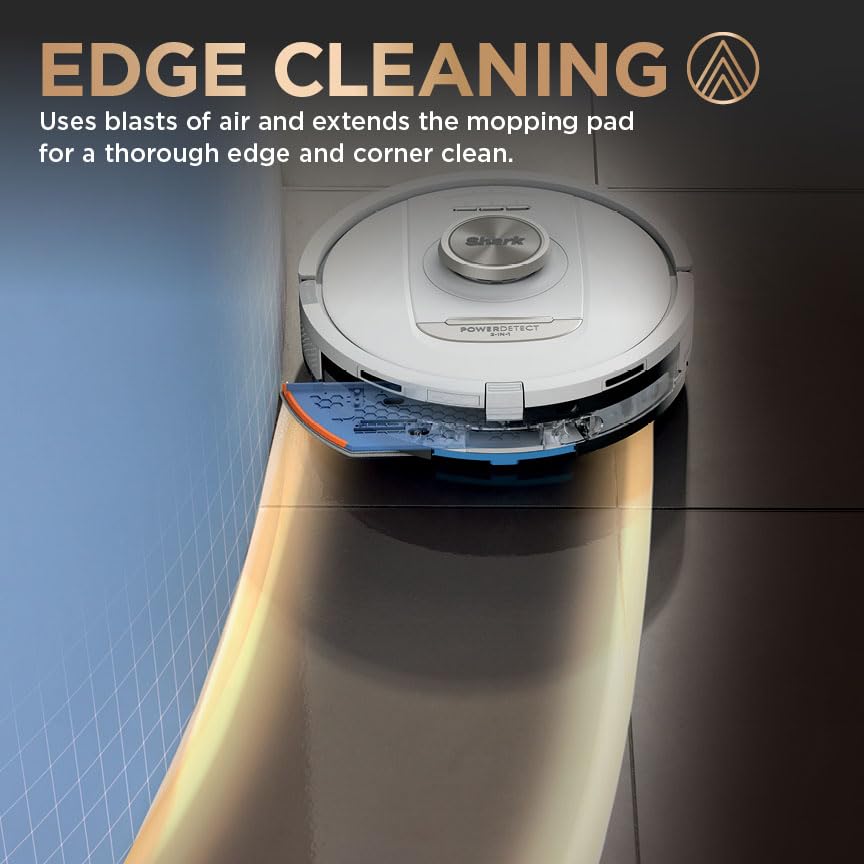 Shark PowerDetect Robot Vacuum and Mop - 3D LiDAR Navigation - White