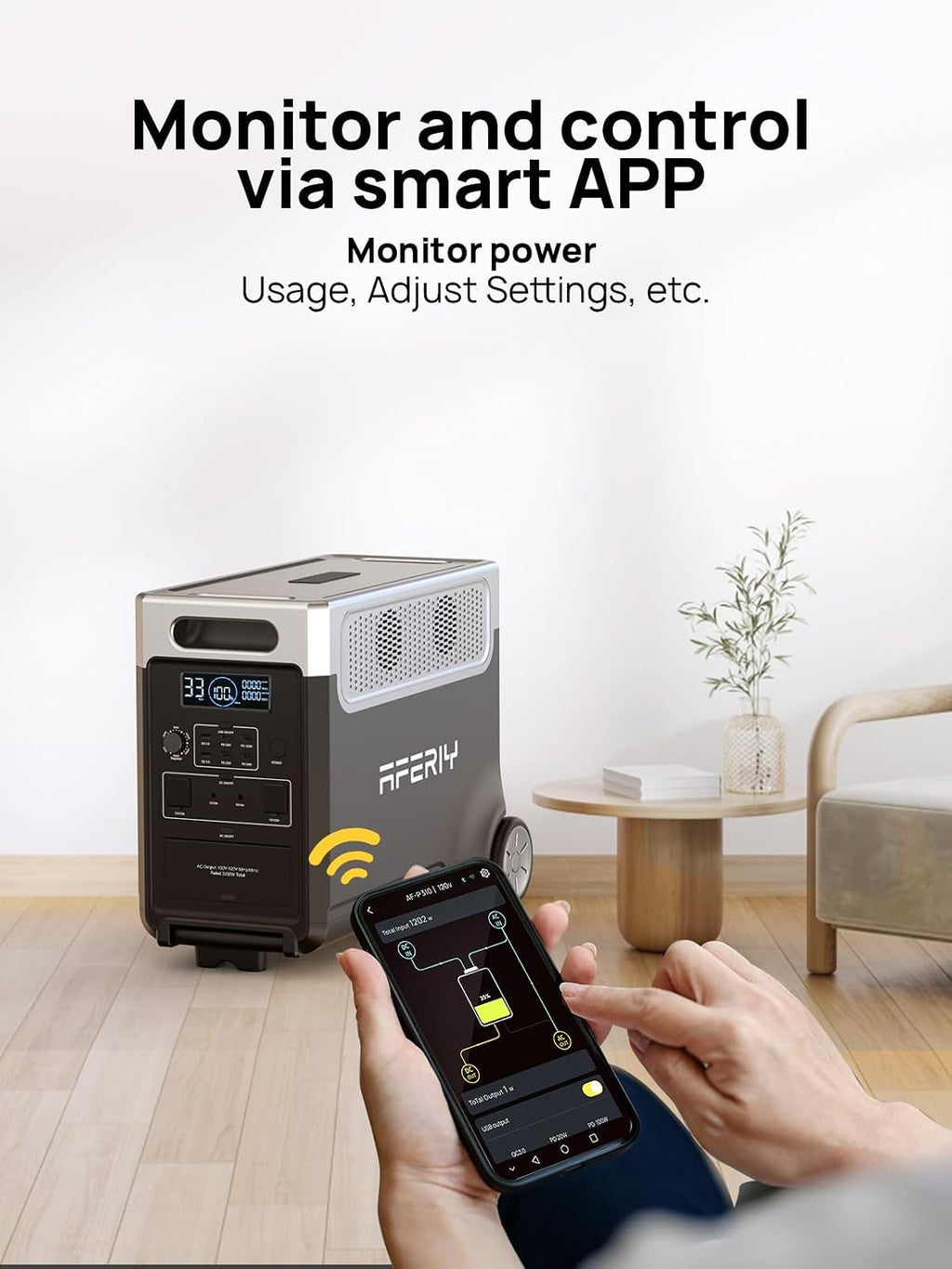 P310 3840Wh Portable Power Station, 3600W LFP Battery Expandable to 11520Wh, 1.5H Fast Charging, LFP Solar Generator, 220V-240V, UPS, Backup Battery for Camping, Home,Off-Grid, 7-Year Warranty
