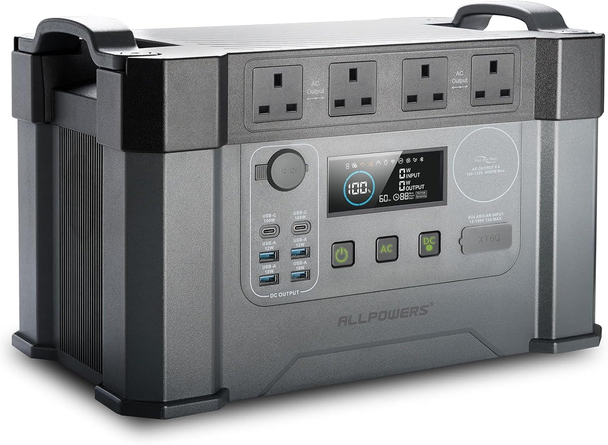 S2000 Pro Portable Power Station, 1451Wh 2400W AC Solar Generator