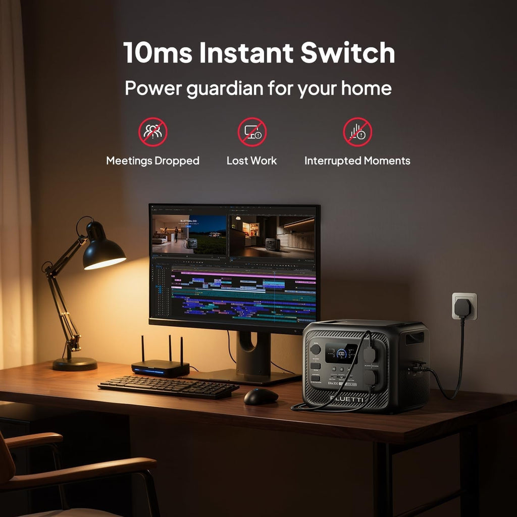 Elite 300 Portable Power Station,3014.4Wh Lifepo4 Battery Backup