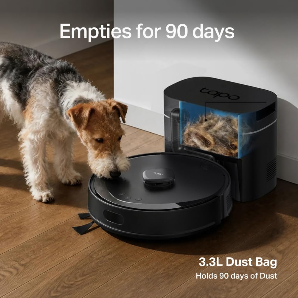 Tapo RV30 Max Plus Gen2 13000Pa All in One Robot Vacuum Cleaner with Mop
