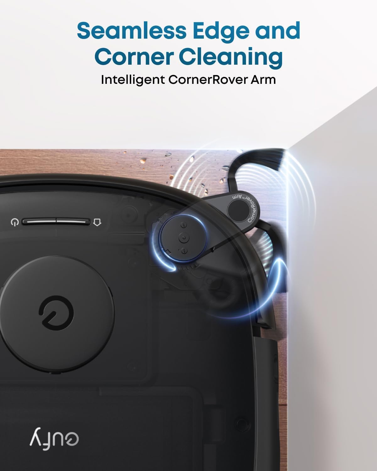 eufy E25 Omni, Robot Vacuum Cleaner with Mop,HydroJet Self-Clean Roller Mop