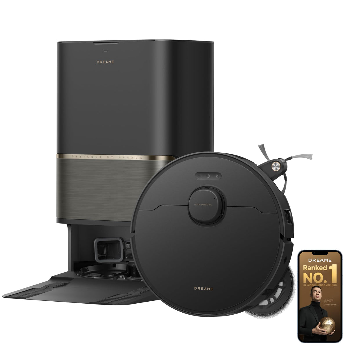 dreame L50s Pro Ultra Robot Vacuum and Mop with 100°C Mop Self-Cleaning