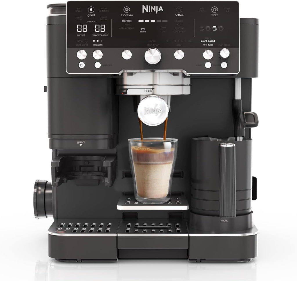 Ninja Luxe Premier 3-in-1 Coffee Machine, Silver ES601UK