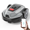 YARDCARE V3 Robot Lawn Mower with Vision Navigation, 150+ Obstacle Detection and App Control, 50 dB Quiet, with Spiral Mowing Mode and Rain Sensor, robotic lawn mower for small to medium‑sized gardens