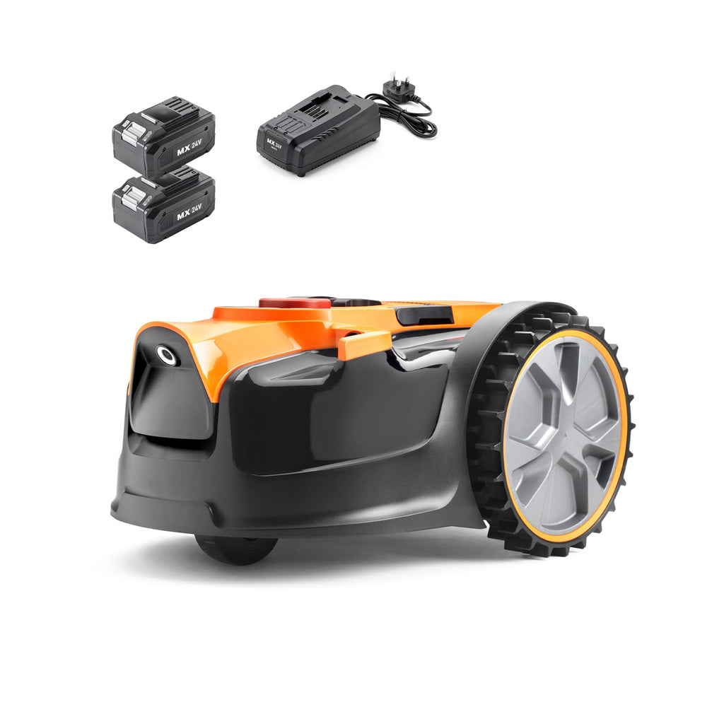 LawnMaster OcuMow 16 Vision Robot Lawnmower, 2 Batteries & Charger, 300m2