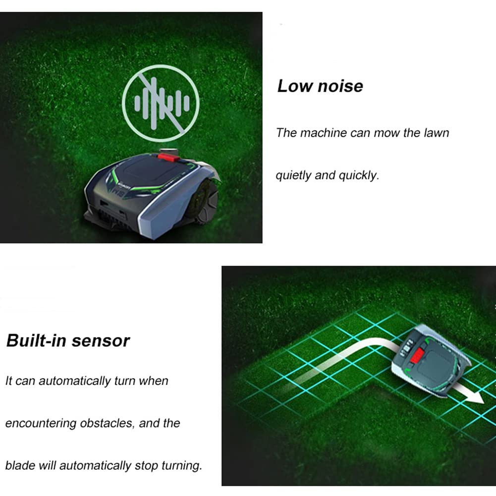 NAMVI Robot Lawnmower for Lawns up to 1500m2 with 25% Slope, Ultra Quiet, Intelligent Satellite Navigation Lawn Mower Robot for Large Lawns that Mows by Itself Diy
