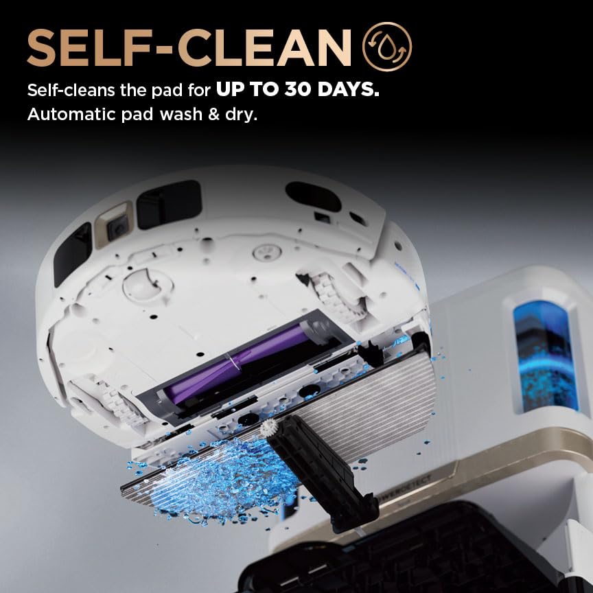 Shark PowerDetect Robot Vacuum and Mop - 3D LiDAR Navigation - White