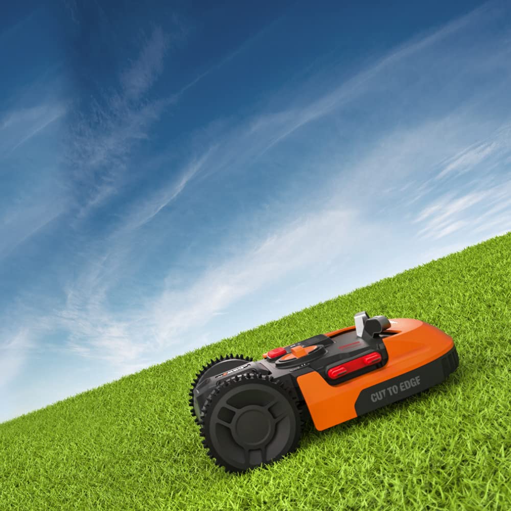 WORX Landroid M500+ WR165E Robot Lawn Mower for medium gardens up to 500m2/Cut to edge Automatic robotic lawn mower with app control, wifi