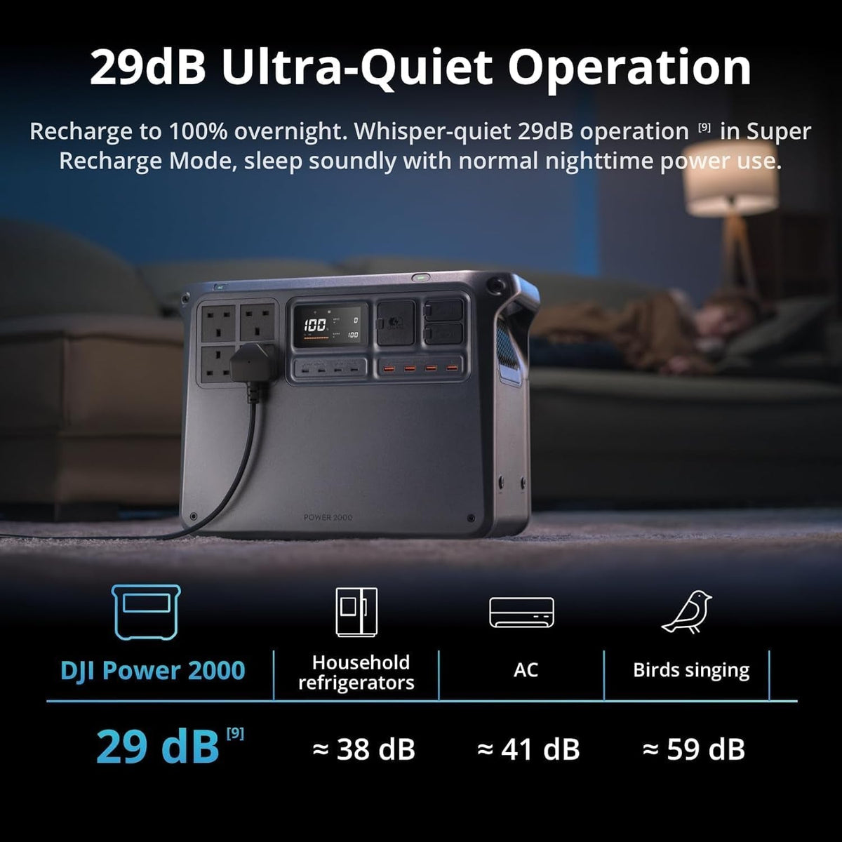 Power 2000 Portable Power Station, 2048Wh LFP Battery