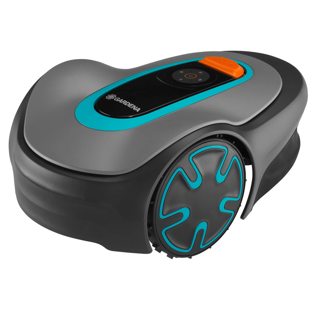 Gardena Robotic Mower SILENO minimo 250 m²: Intelligent lawn mower with excellent connectivity, programmable with the Gardena Bluetooth® app, version with UK plug(15201-28)