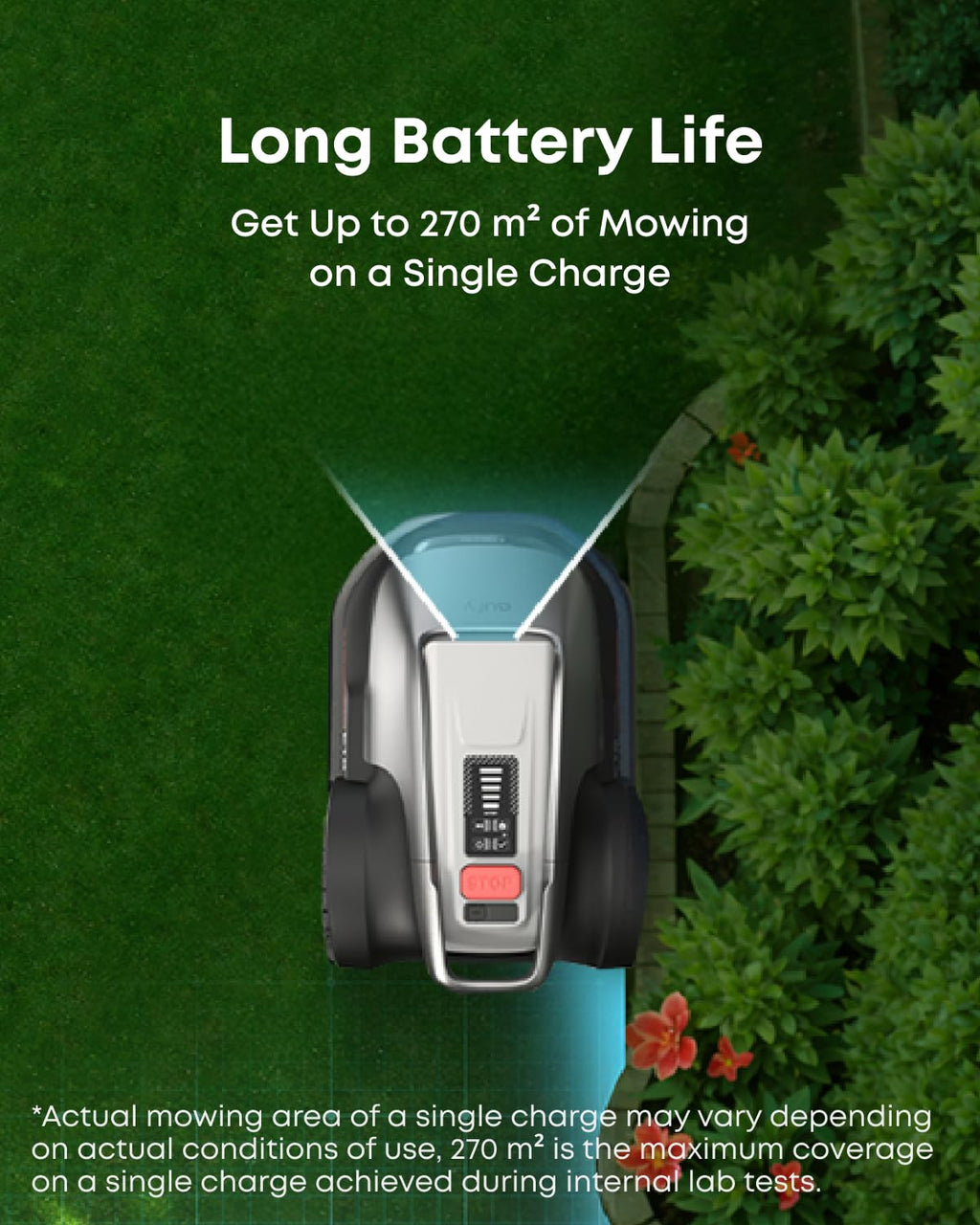 eufy Robot Lawn Mower, E15, Wire-Free with a Stable Signal
