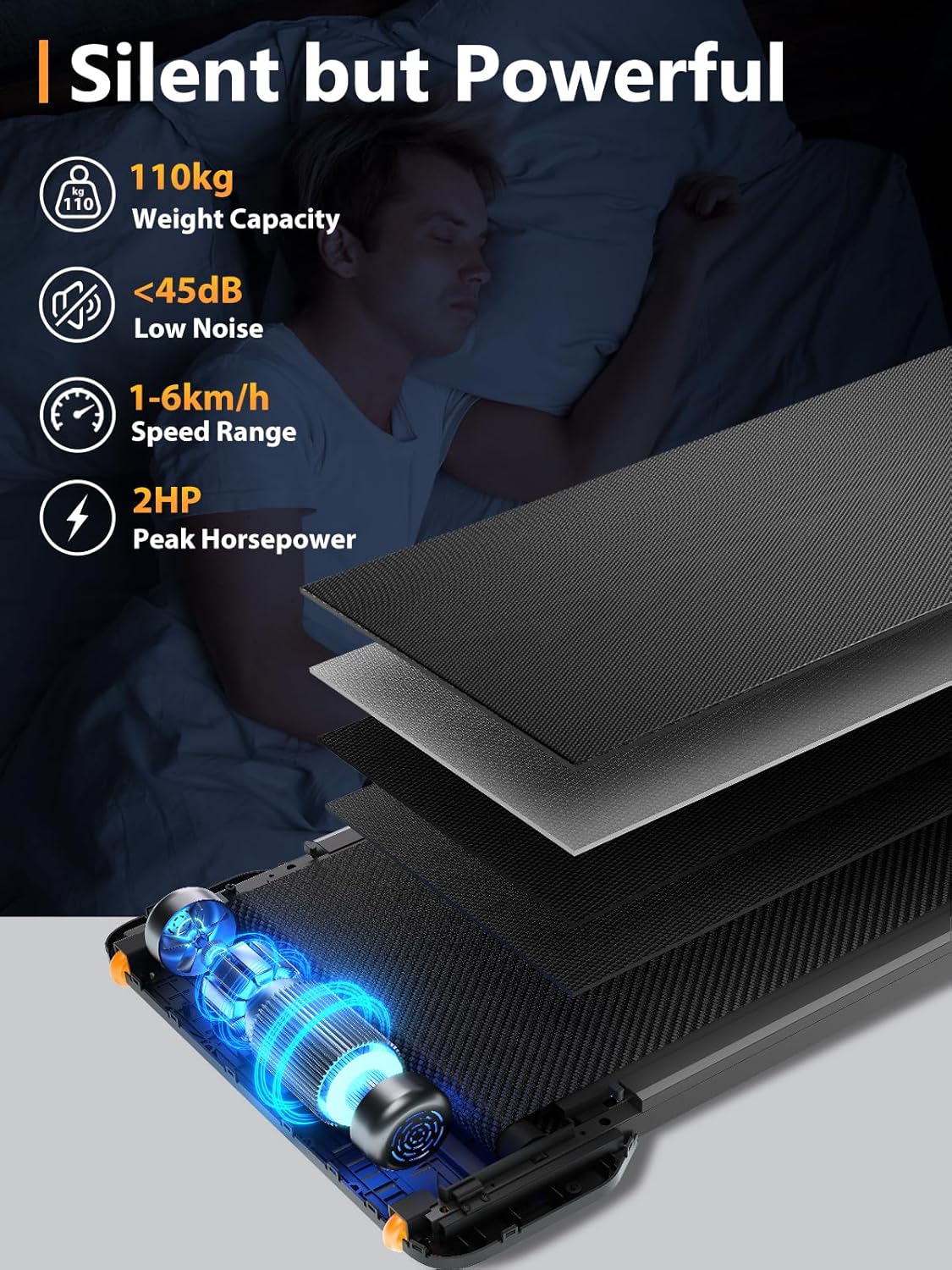 WalkingPad WP400F4 Foldable Under Desk Treadmill 6 km/h