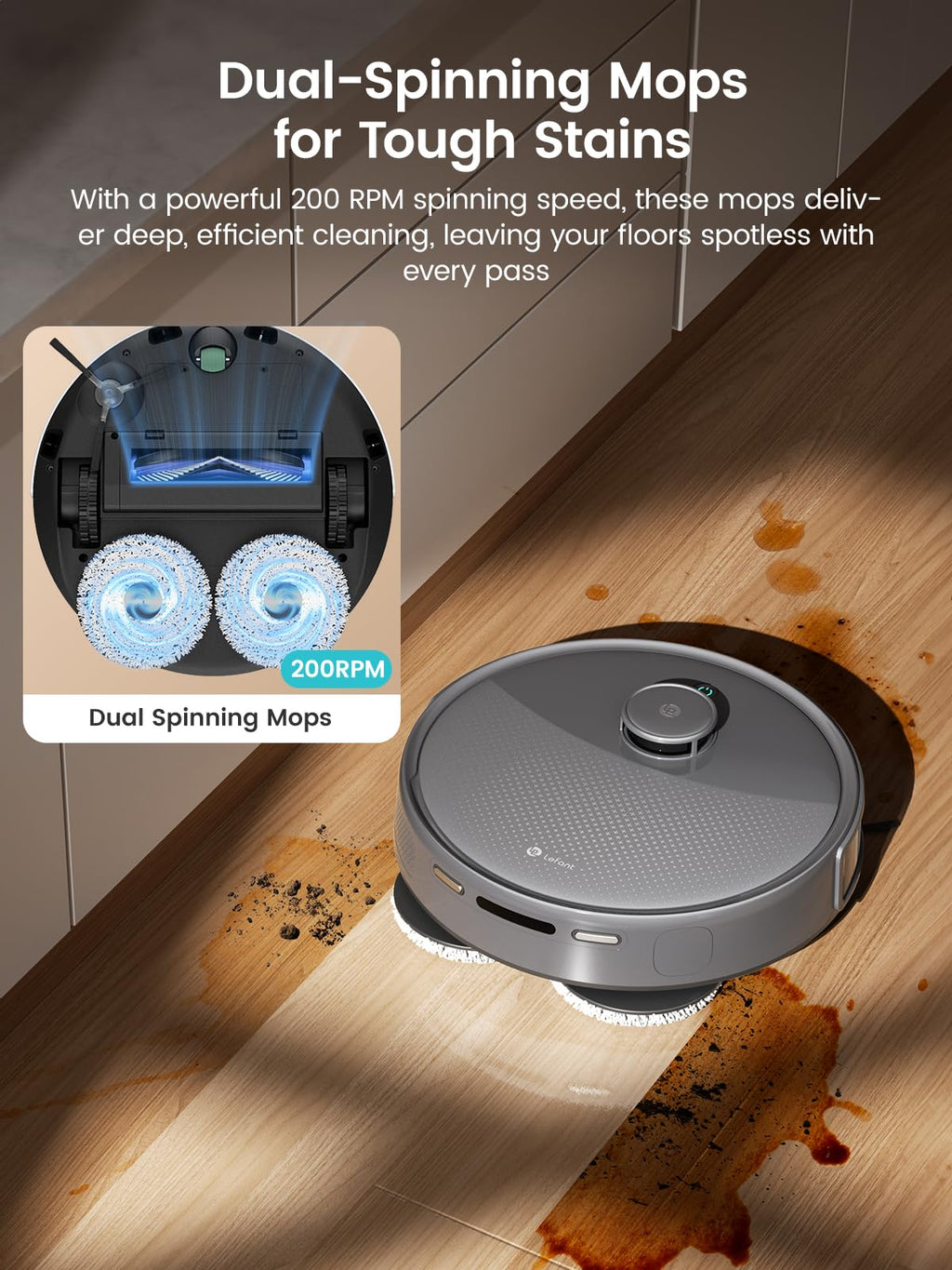 Lefant M3 Max Robot Vacuum Cleaner with Mop, 20,000Pa,Tangle-Free