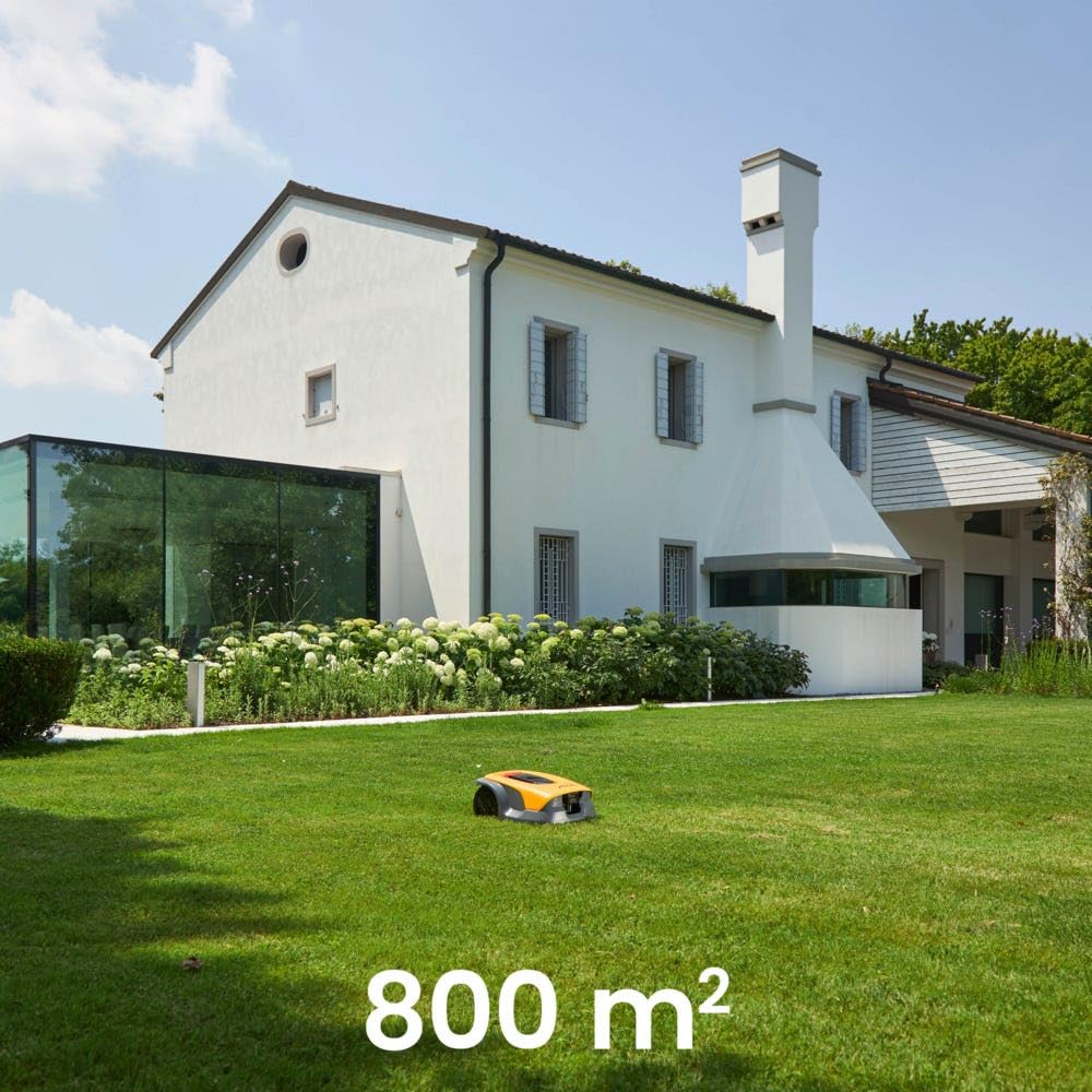 STIGA A 8v a Robotic Lawn Mower, 800 m², 45% Slope – AI Camera, App Control, Smart Mowing Patterns – Lawns up to 800 m²