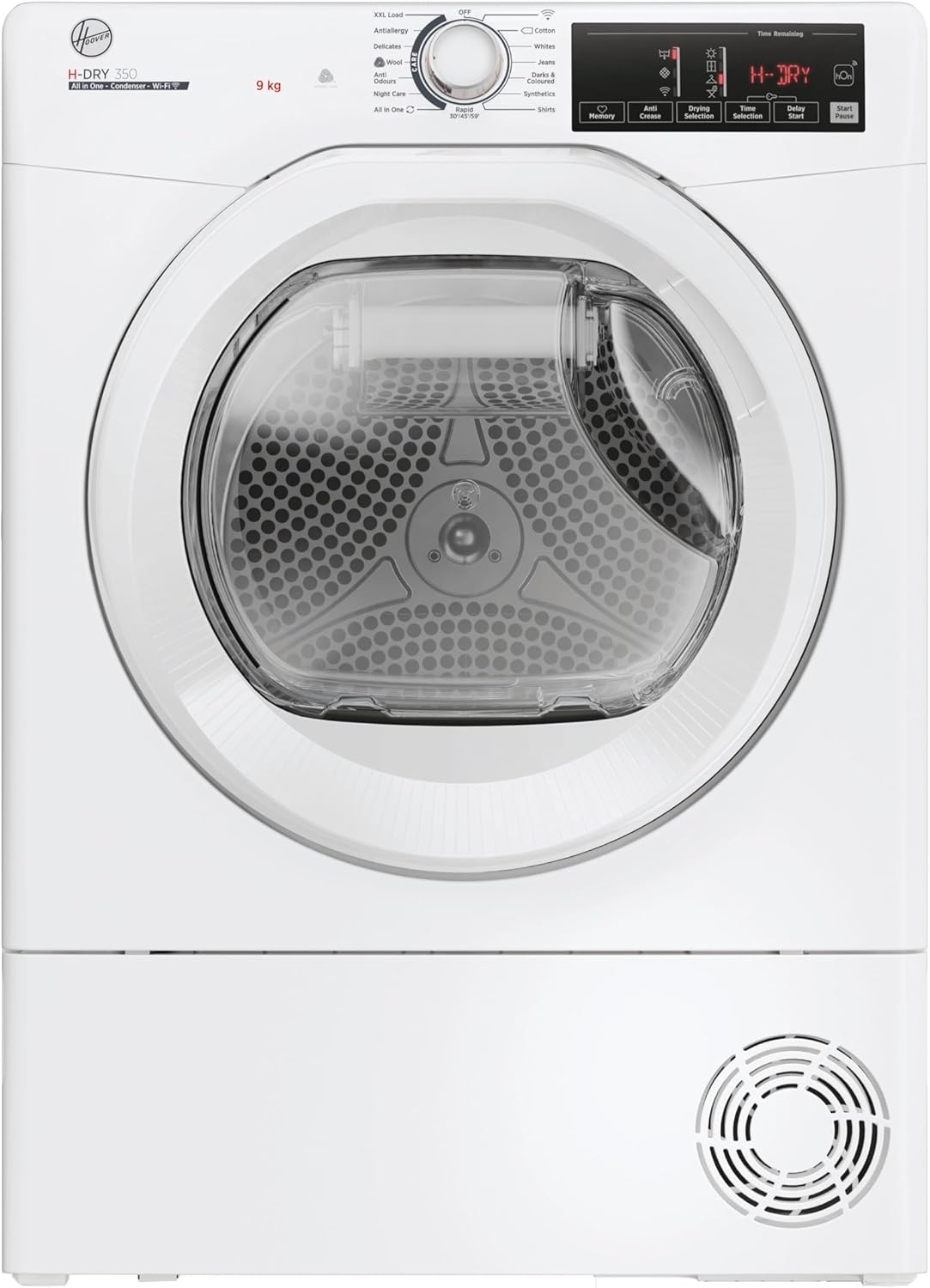 Hoover HREC9TE-80 9kg Condenser Tumble Dryer – B Energy Class, 14 Programmes, Freestanding, White