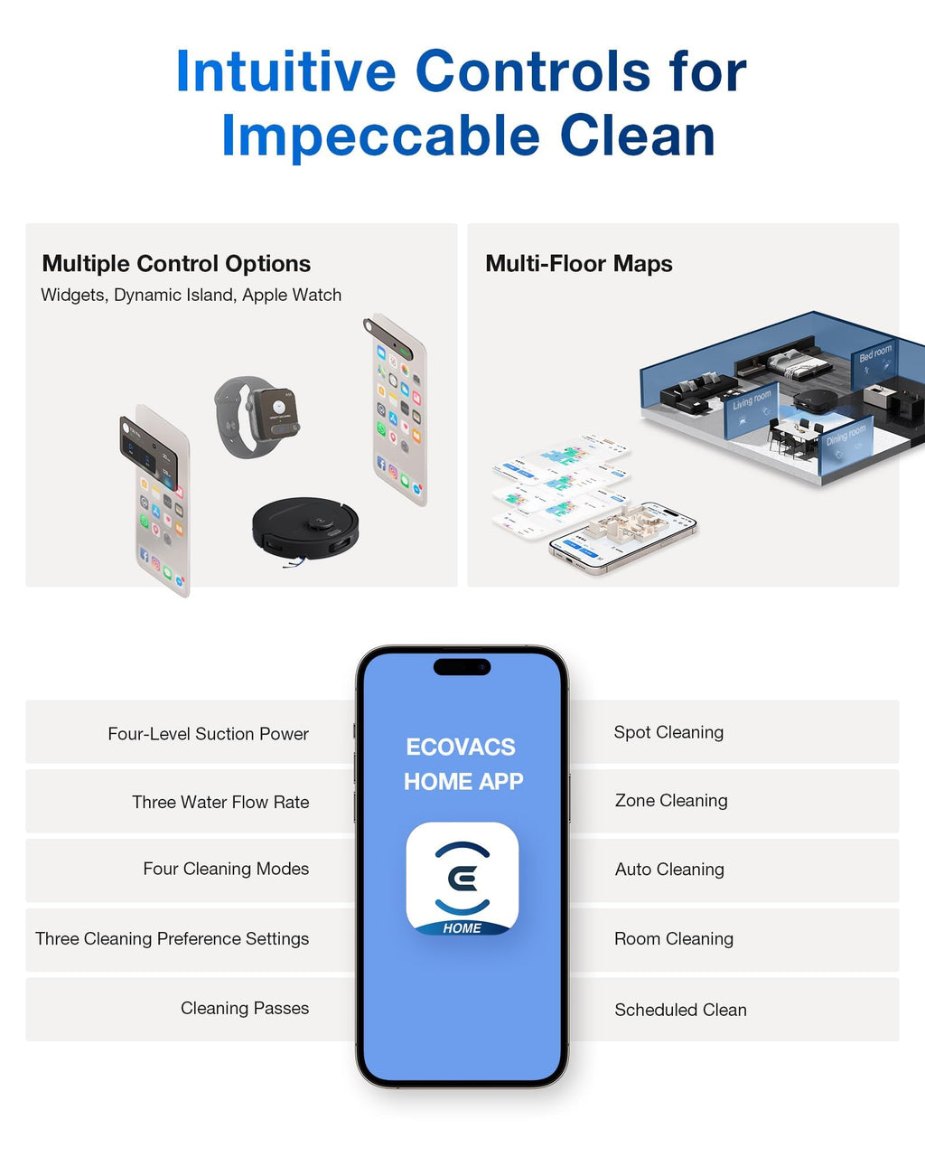 ECOVACS DEEBOT T30e Omni Robot Vacuum and Mop, 25000Pa,2026 New