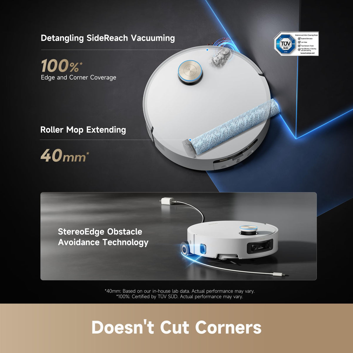 dreame Aqua10 Ultra Roller Complete Robot Vacuum with AquaRoll Mop