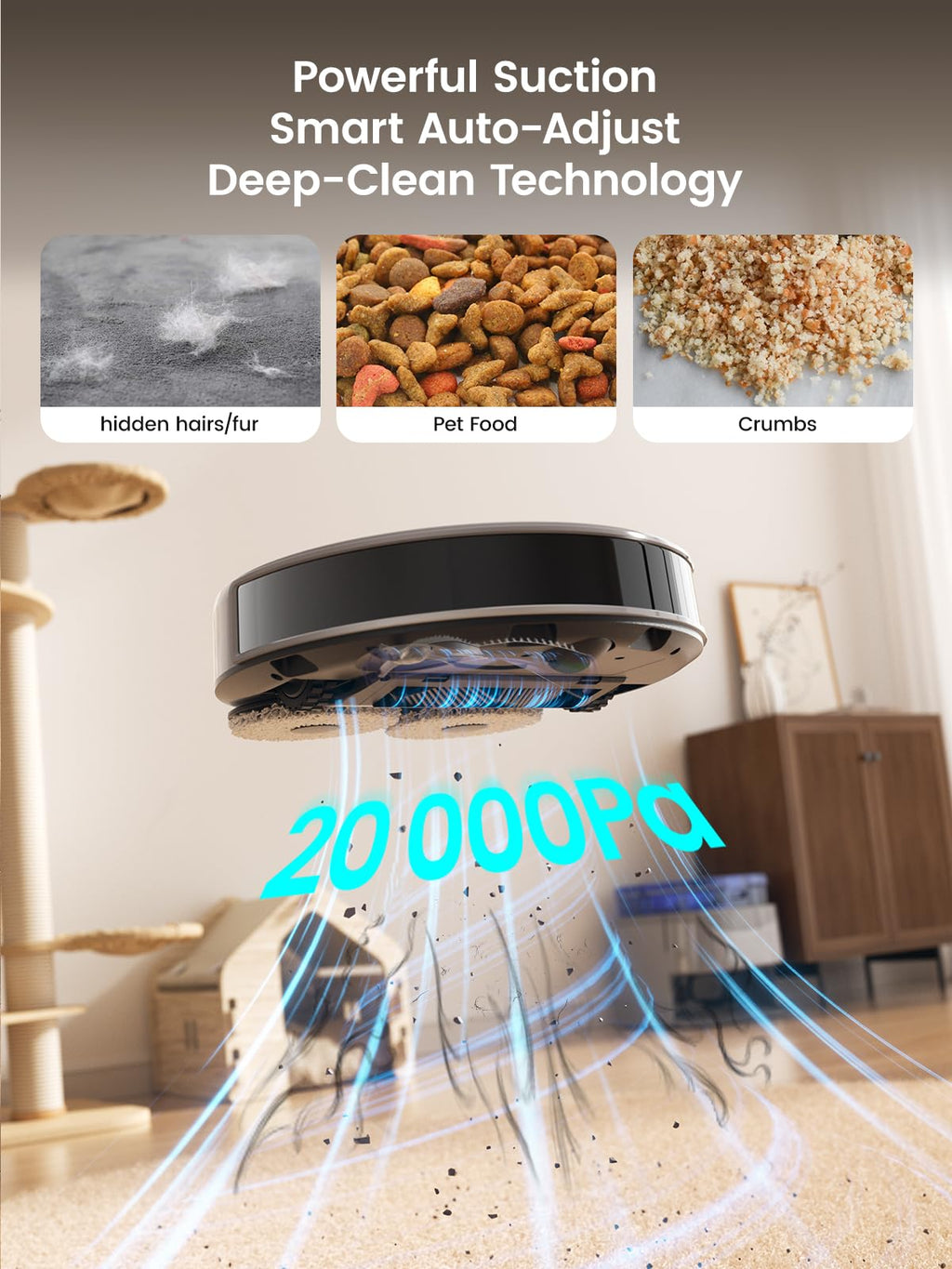 Lefant M3 Max Robot Vacuum Cleaner with Mop, 20,000Pa,Tangle-Free