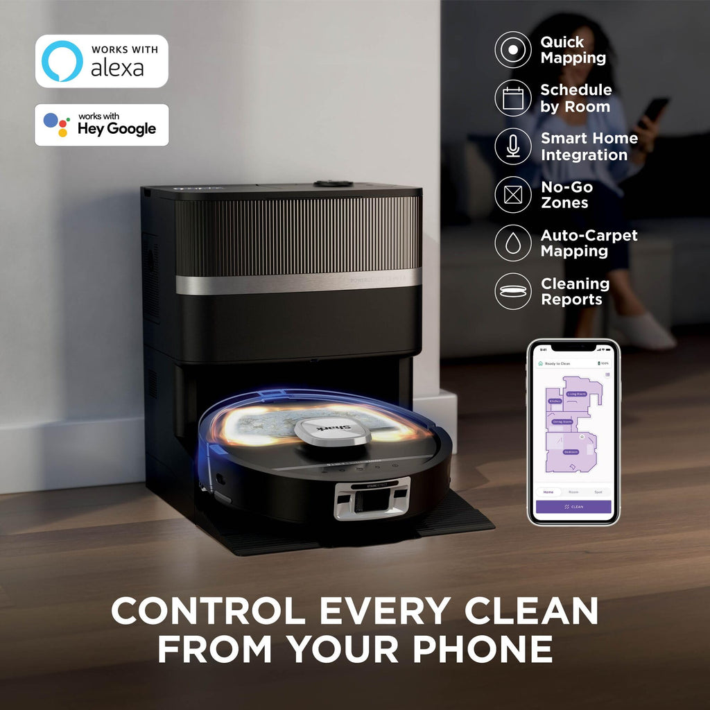 Shark PowerDetect UV Reveal Robot Mop and Vacuum, Black, AV3020XEUK