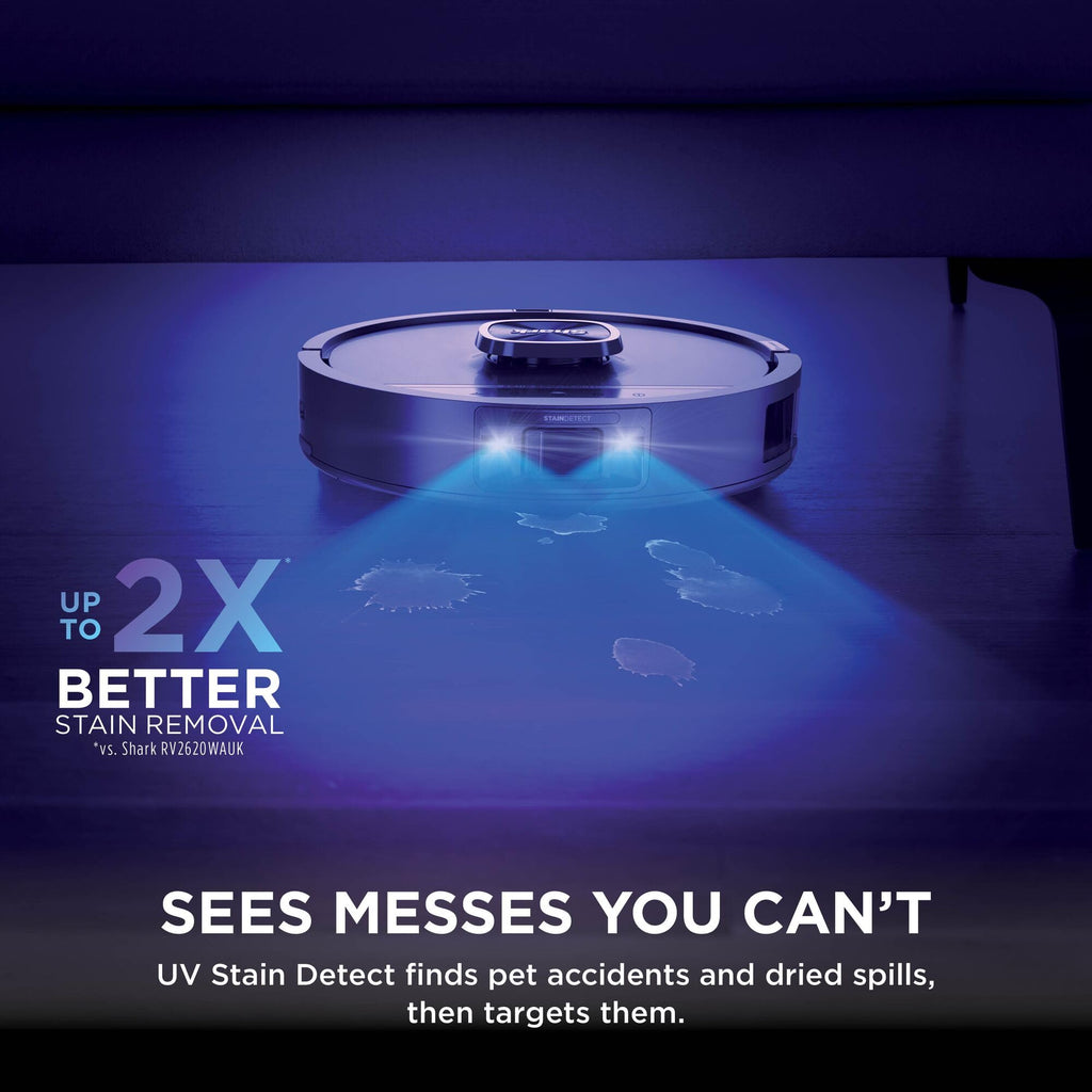 Shark PowerDetect UV Reveal Robot Mop and Vacuum, Black, AV3020XEUK