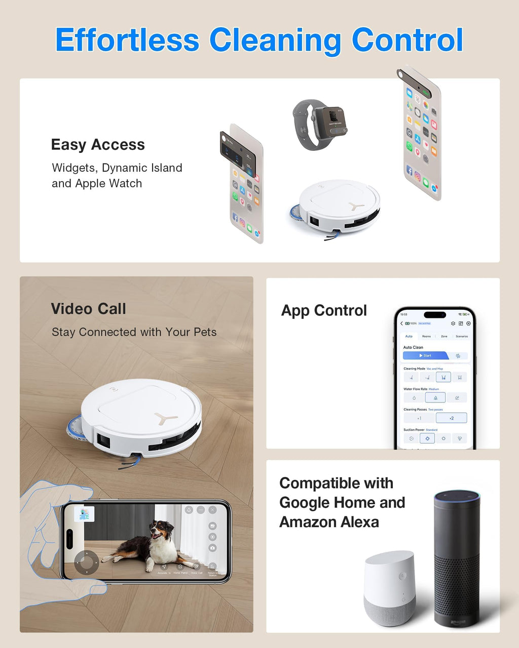 ECOVACS DEEBOT T50 PRO OMNI Gen 3 Robot Vacuum & Mop Cleaner