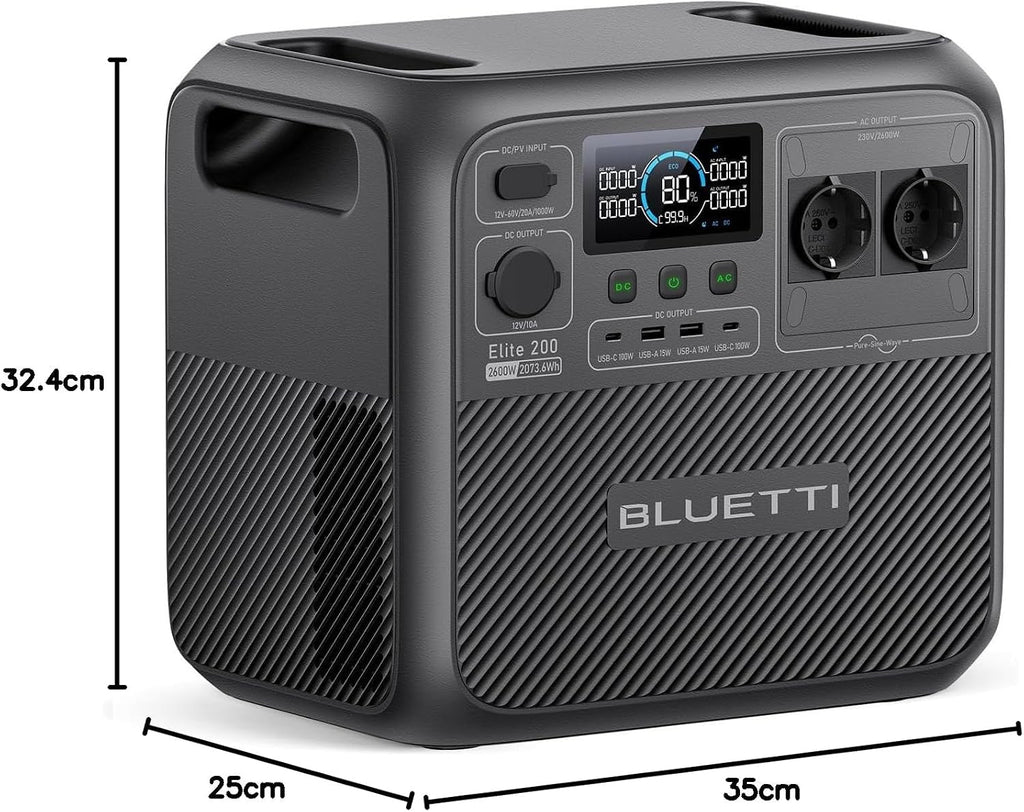 Elite 200 V2 Portable Power Station,2073.6Wh LFP Battery Backup