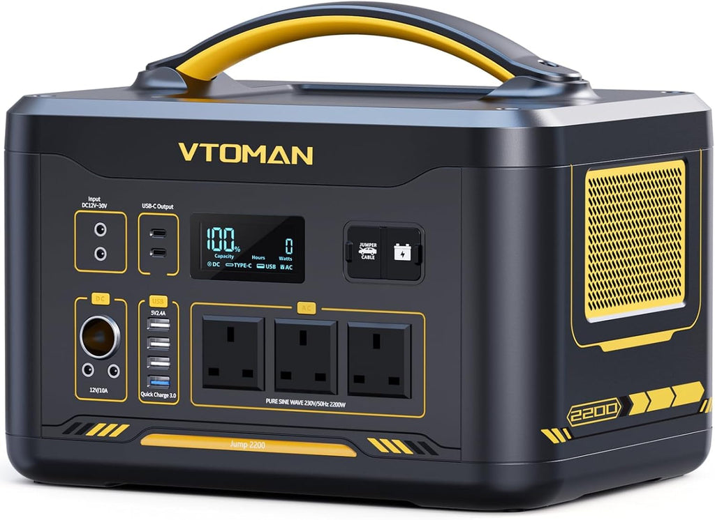 Jump 2200 Portable Power Station with 2200W/1408Wh Lifepo4 Battery