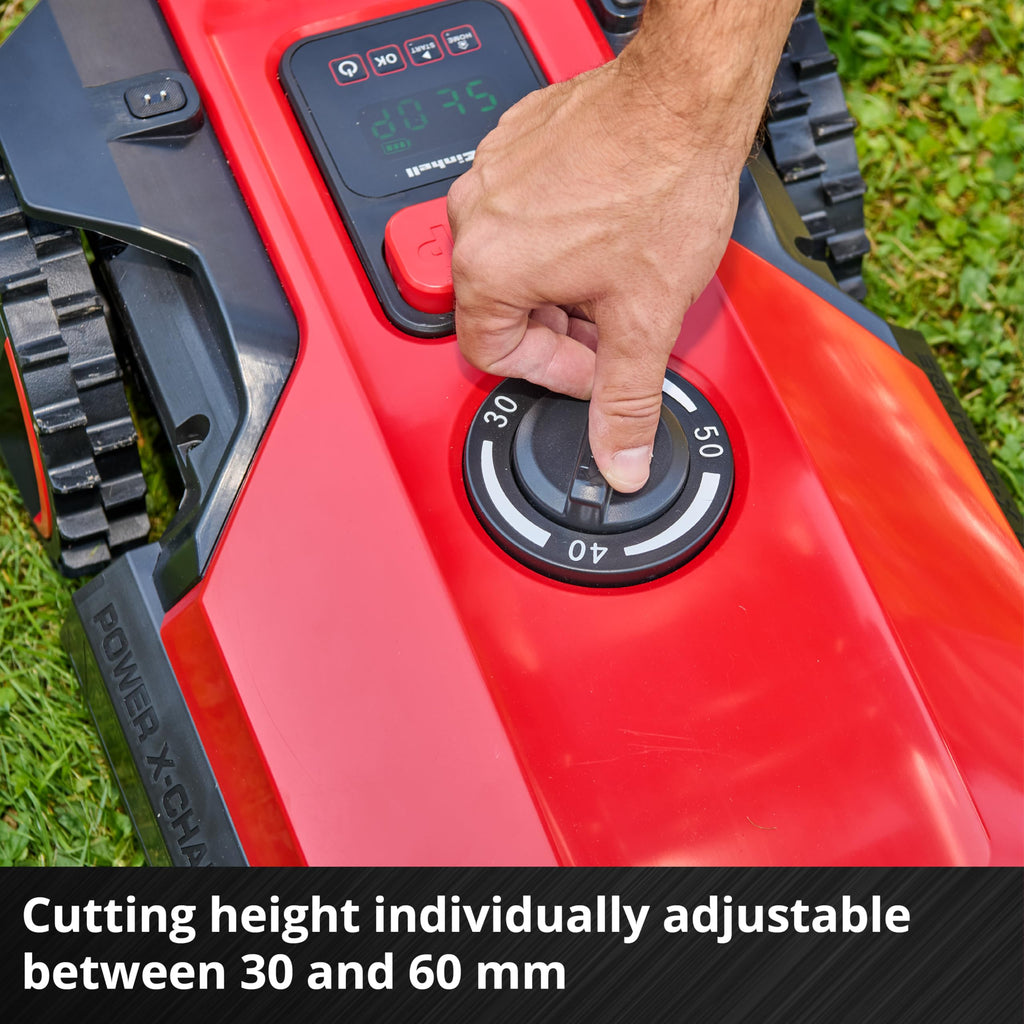 Einhell Robot Lawnmower 18V, Long-Life Battery, App Control