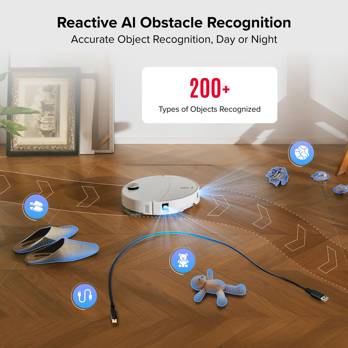 roborock Qrevo Curv 2 Pro Robot Vacuum Cleaner with Mop, 25,000 Pa Suction