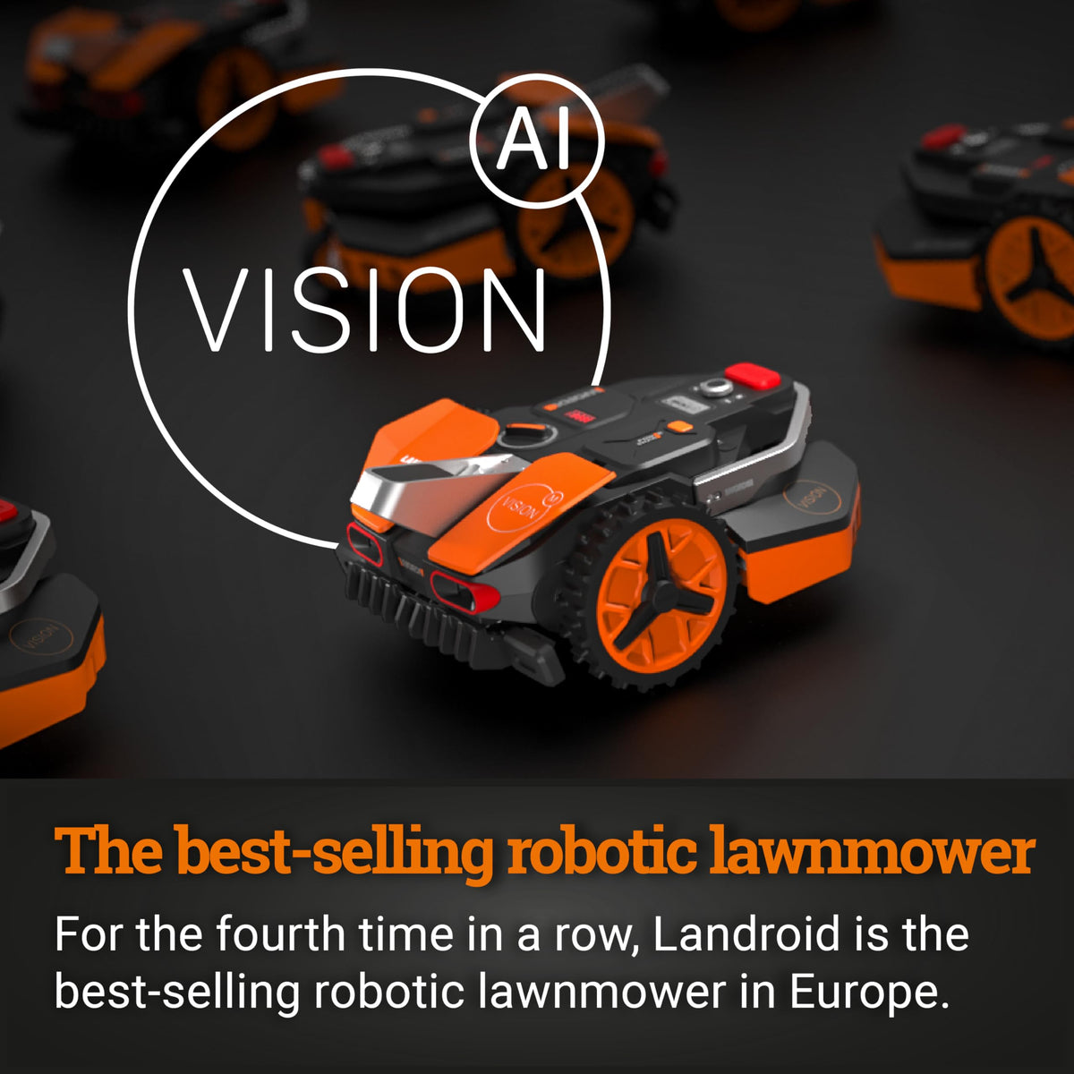 WORX Landroid VISION L1600 WR216E robotic mower 1600M2 2025 Model
