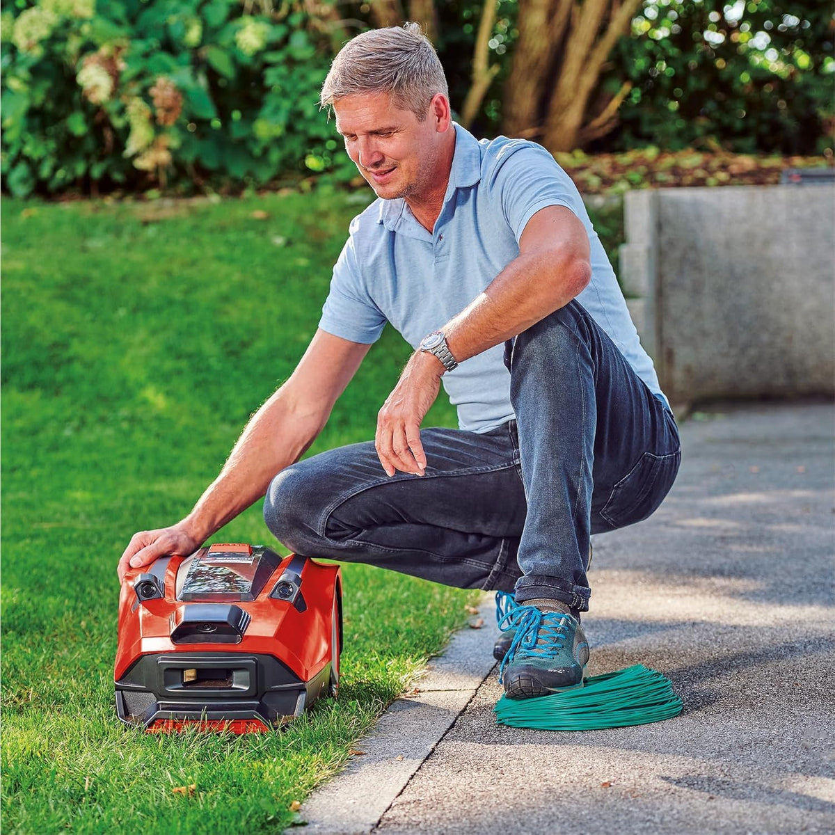 Einhell Robot Lawnmower 18V PXC, Integrated Camera Detects Mowing Area
