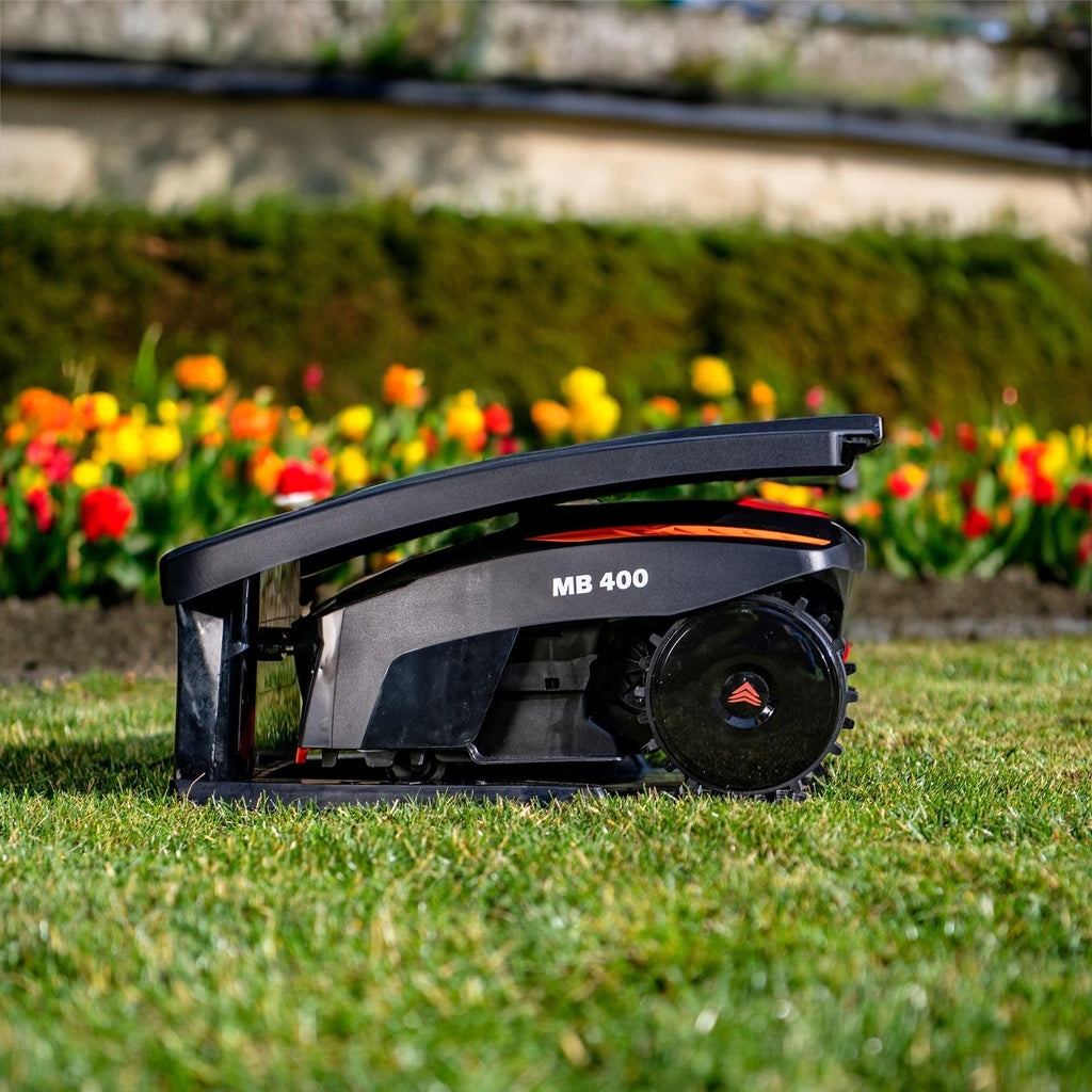 Yard Force MB400 Robotic Lawn Mower – 20V Lithium Battery, 16cm Adjustable Cutting Height 20–55mm, Bluetooth App Control, Ideal for Lawns up to 400m²