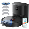 Robot Vacuum Cleaner with Mop, 10000Pa Self-Emptying Robot Vacuum and Mop, Laser Navigator with Smart Mapping Robot Vacuum,180Min Runtime, Schedule, App Alexa Voice Control for Pet Hair/Carpet,Q10 Pro