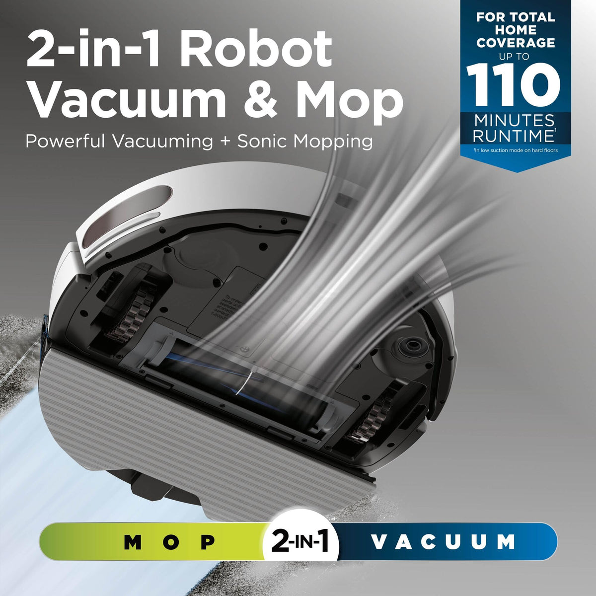 Shark Matrix Plus 2-in-1 Robot Vacuum and Mop with Self-charging Base, Grey