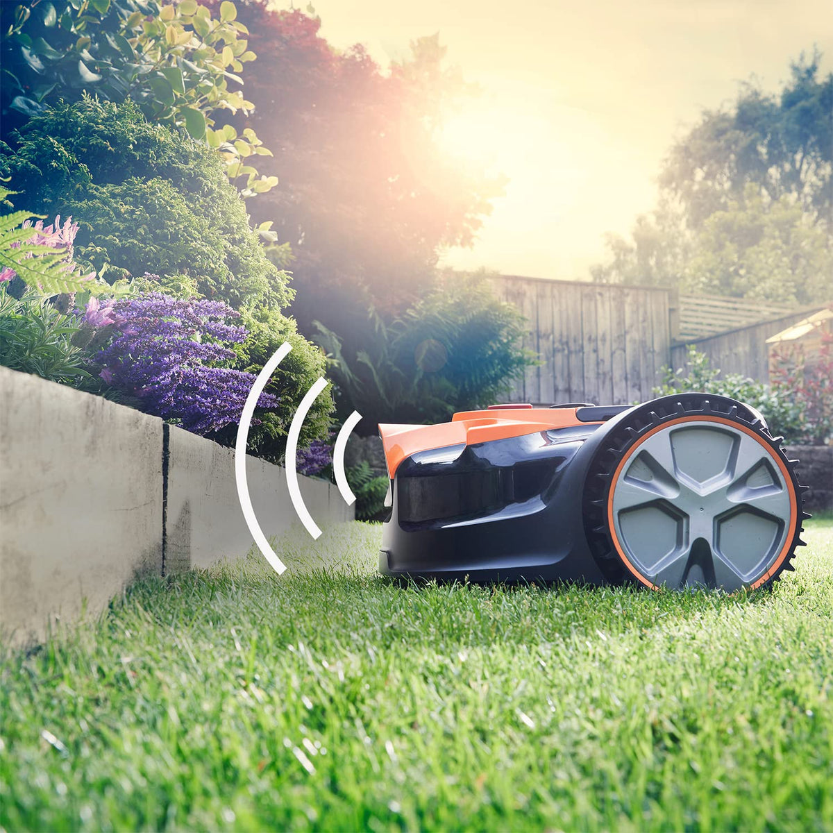 LawnMaster OcuMow 16 Vision Robot Lawnmower, 2 Batteries & Charger, 300m2