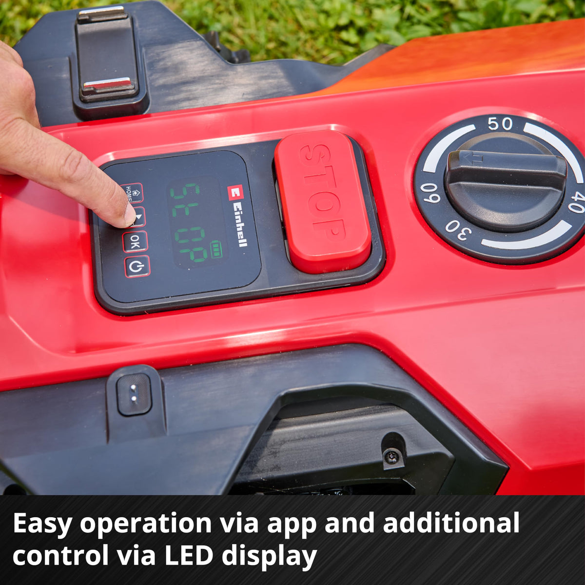 Einhell Robot Lawnmower 18V, Long-Life Battery, App Control