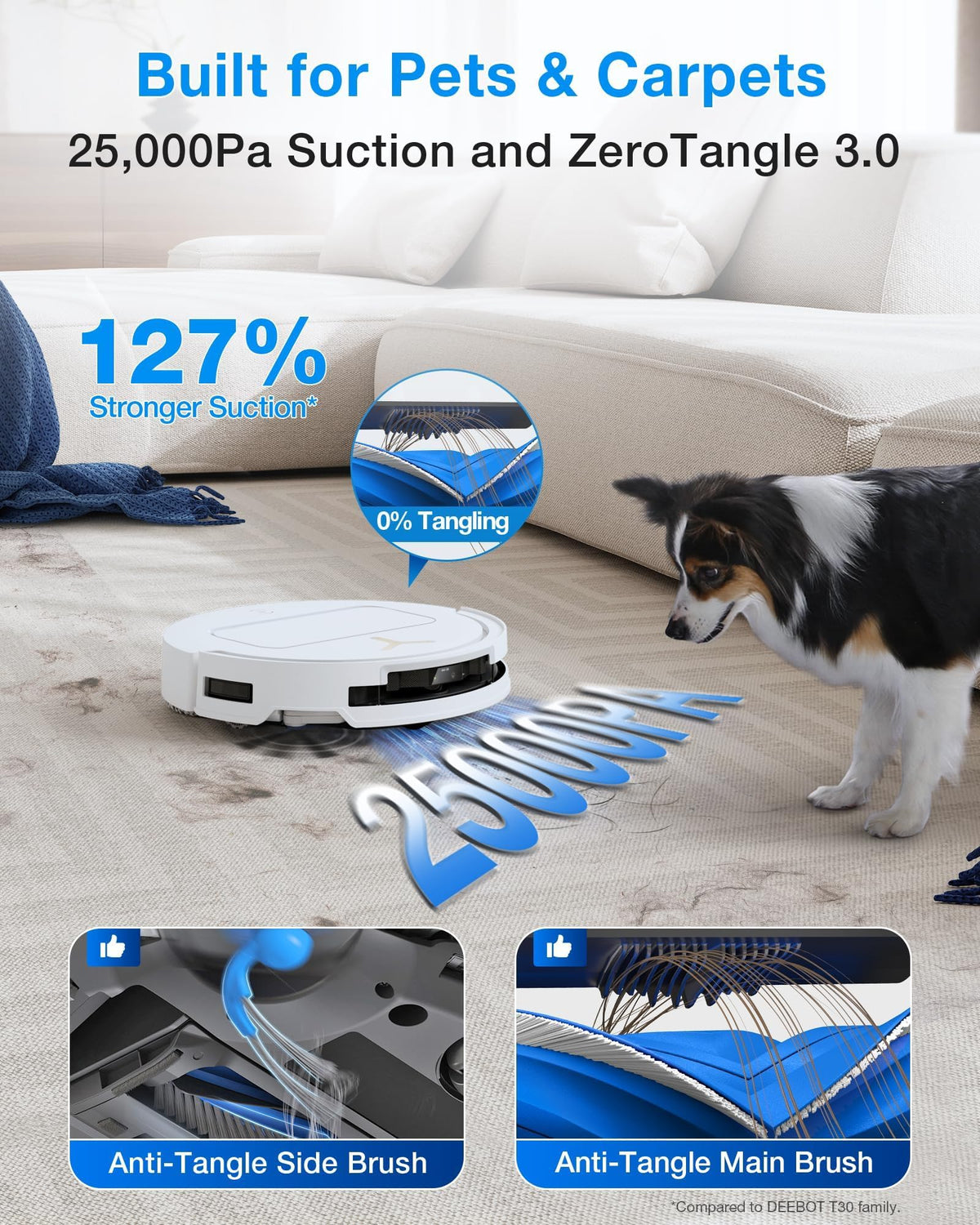 ECOVACS DEEBOT T50 PRO OMNI Gen 3 Robot Vacuum & Mop Cleaner