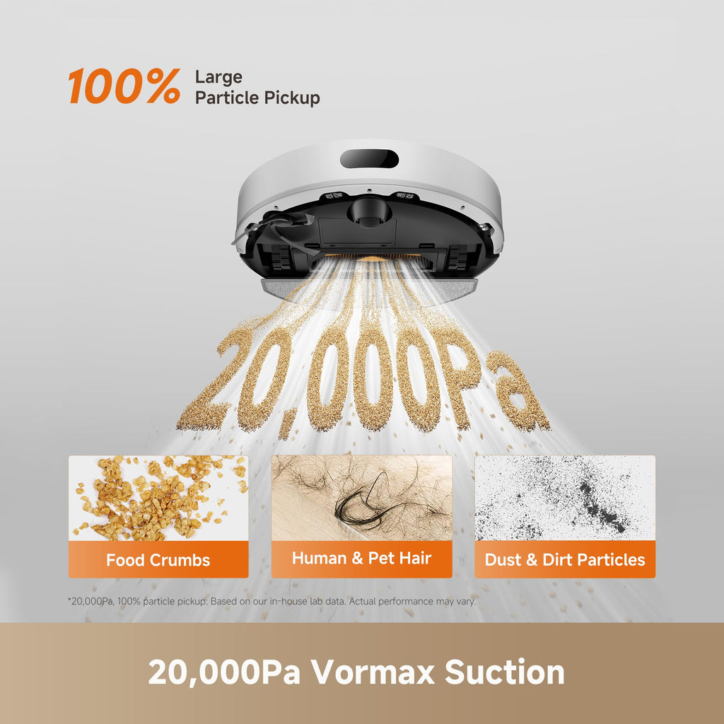 dreame D20 Air Plus Robot Vacuum and Mop with 20,000Pa Suction Power
