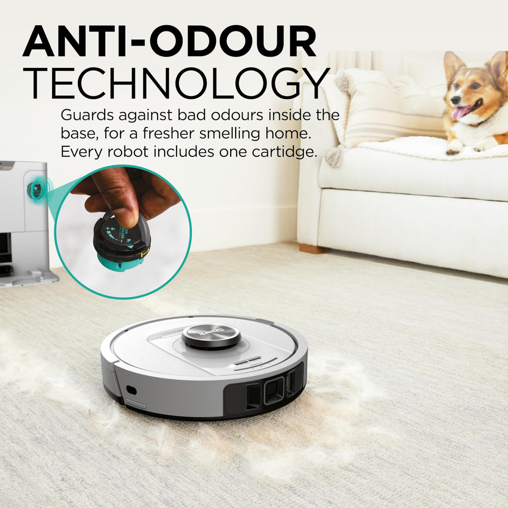 Shark PowerDetect Robot Vacuum with 60-Day Self-emptying Base - White