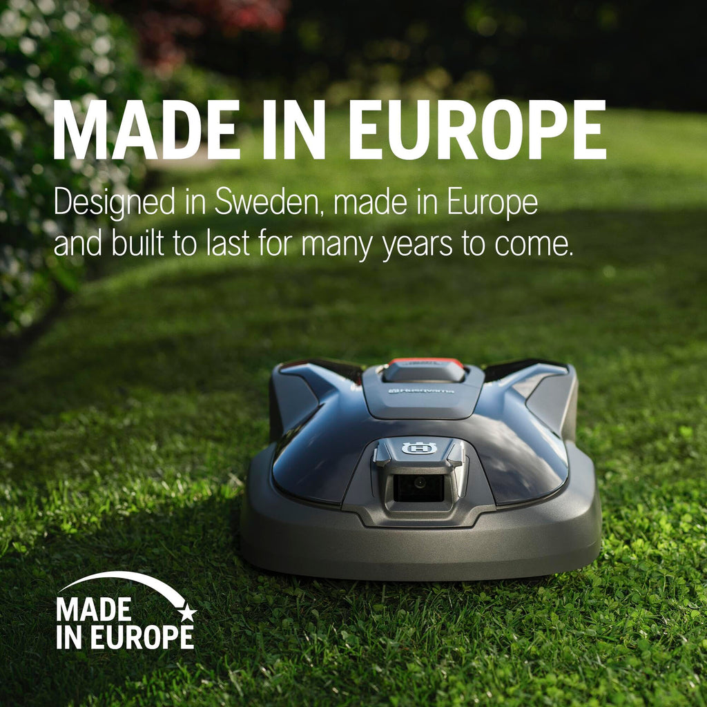 HUSQVARNA Automower® Aspire R6V – Wire-Free Robotic Lawn Mower, AI Vision Object Detection, GPS Navigation, Wi-Fi App Control, Systematic Mowing Patterns, Virtual Zones, Up to 600 m2