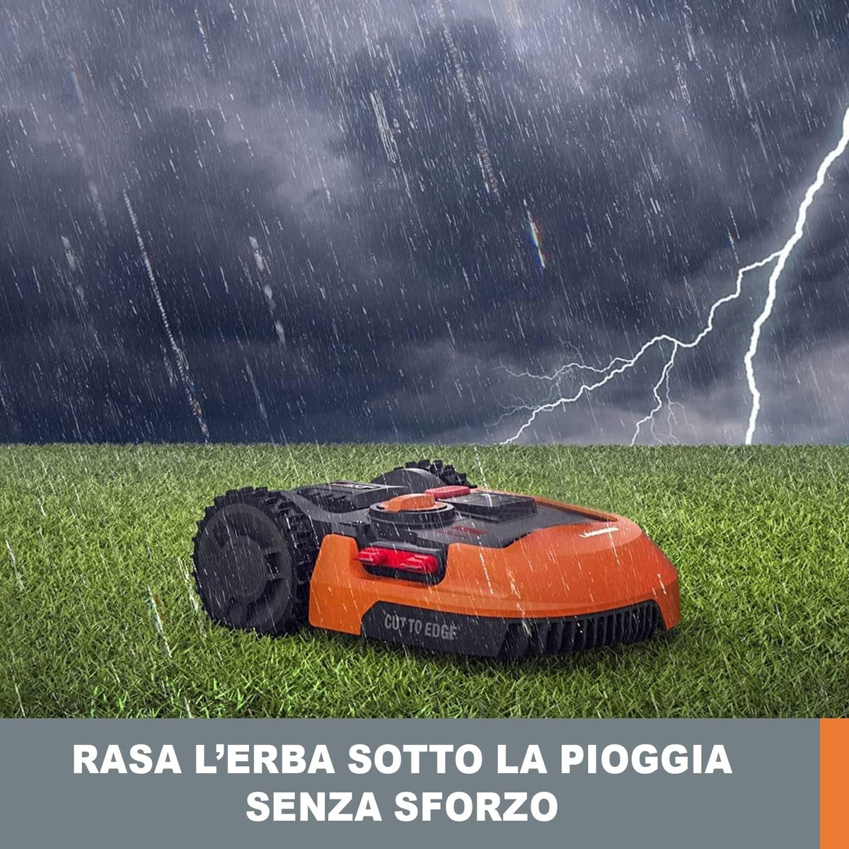 WORX Landroid L WR148E Robot Lawn Mower for large gardens up to 800m2 / Automatic robotic lawn mower for manicured lawn with application control, wifi connectivity