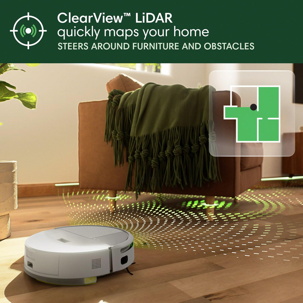 iRobot Roomba® 205 DustCompactor Combo Robot - Vac + Mop - Auto Compacts Debris Within The Robot - No Emptying For 60 Days - Bagless - Intense Power-Lifting Suction, LiDAR Navigation, Multi-Surface