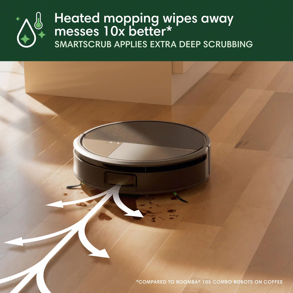 iRobot Roomba Max 705 Combo Robot Vacuum & Mop + AutoWash Dock – Extending self-cleaning Roller Mop, Retractable Cover, Dual Brushes, Self-empties, Heat-Washes & Dries, Avoids Obstacles
